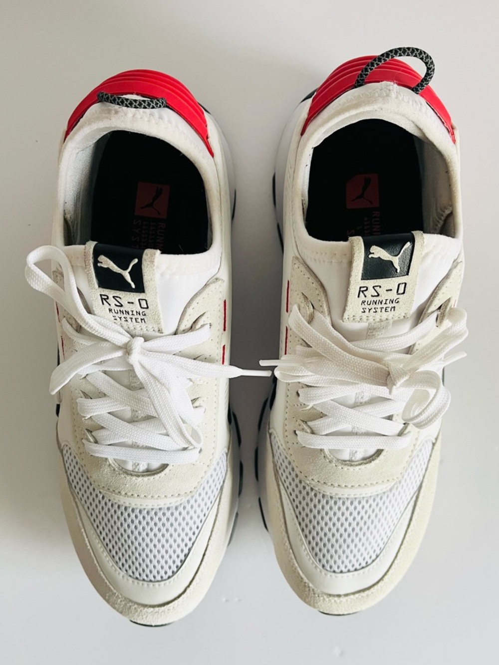 Puma RS-0 Winter INJ Toys Chunky Sneakers Men’s 9.5 White Red - Picture 9 of 14